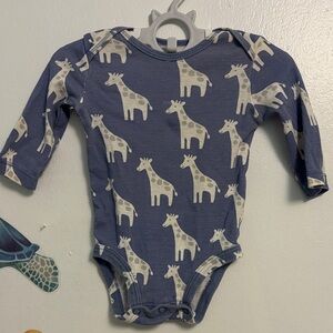 Carter's Blue and White Giraffe Bodysuit